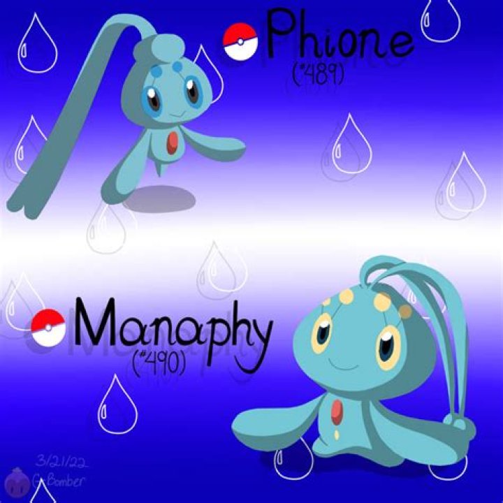 Are Manaphy and Phione related?