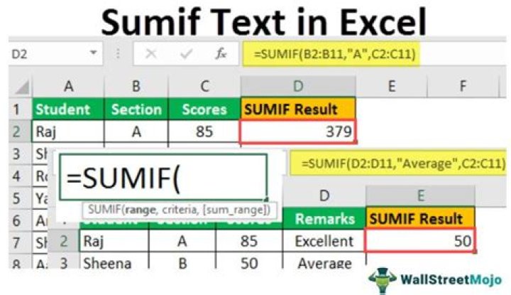 Can I use Sumif for text?