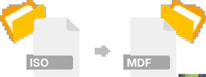 Can you convert MDF to ISO?