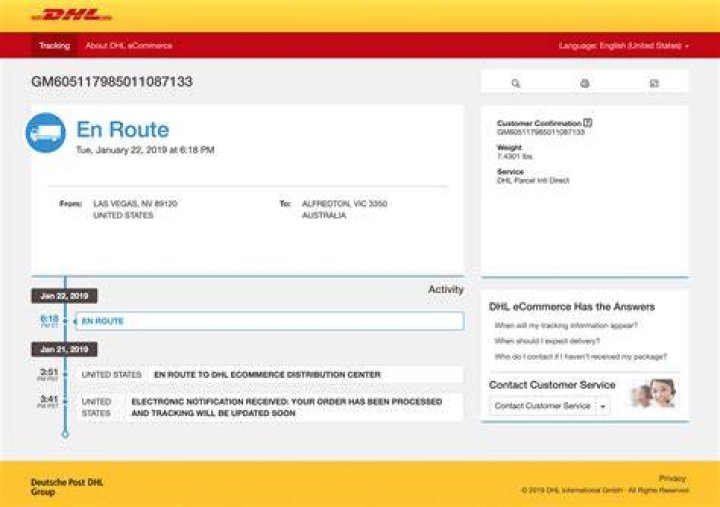 Can you track DHL live?