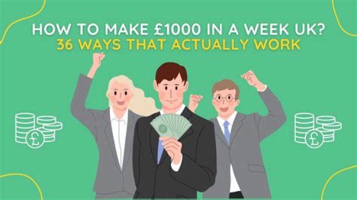 How can I make $1000 in a week?