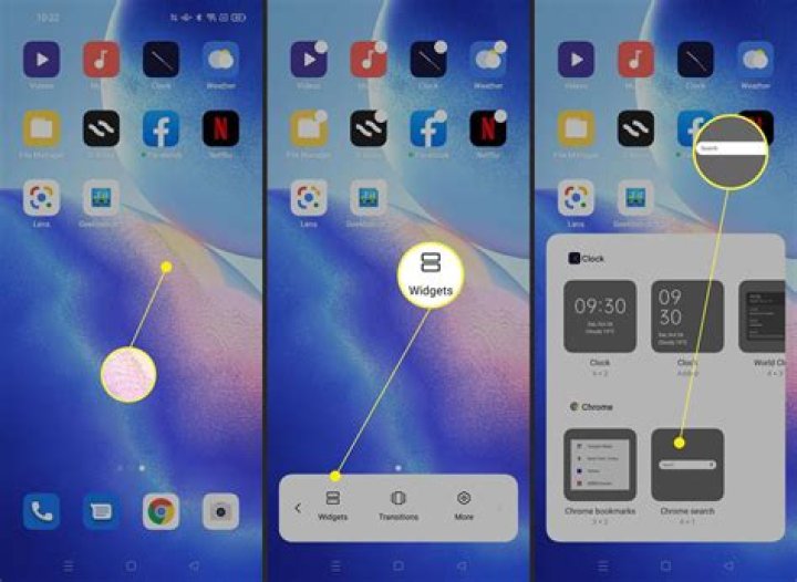 How do I add custom widgets to my phone?