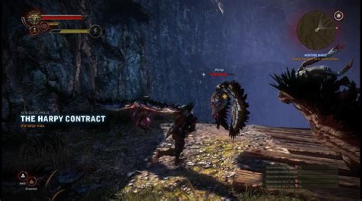 How do I complete the harpy contract in Witcher 2?
