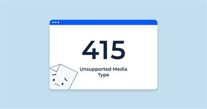 How do I fix http error 415?