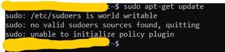 How do I fix sudo etc sudoers is world writable?