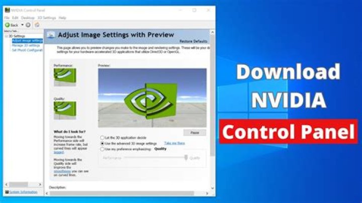 How do I install Nvidia Control Panel on Windows 7?