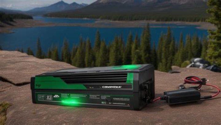 How do I know if my RV converter is charging my battery?