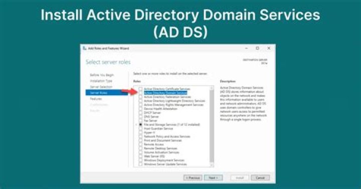 How do I make Active Directory domain services available?