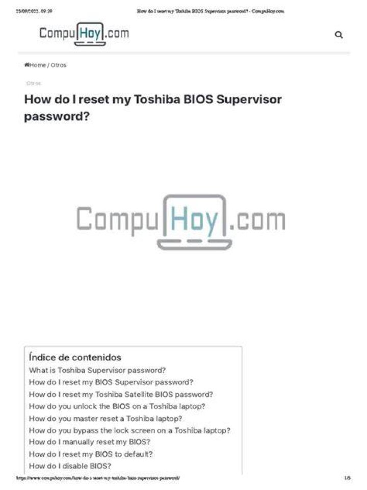 How do I reset my Toshiba Tecra BIOS password?
