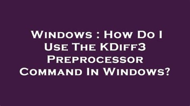 How do I start kdiff3?