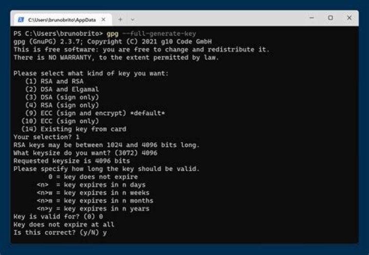 How do I use GPG on Windows?