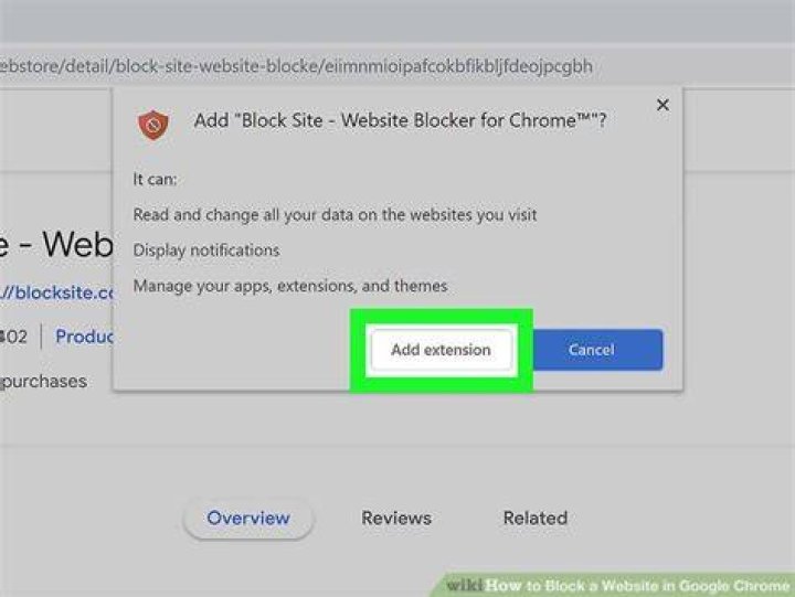 How do you block a website on Google Chrome?