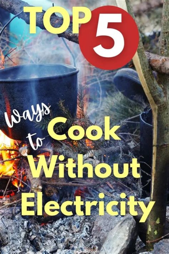 How do you cook canned food without electricity?