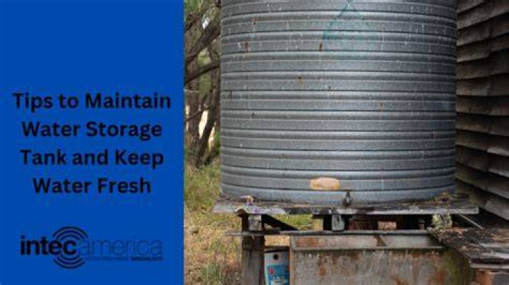 How do you keep water fresh in a storage tank?