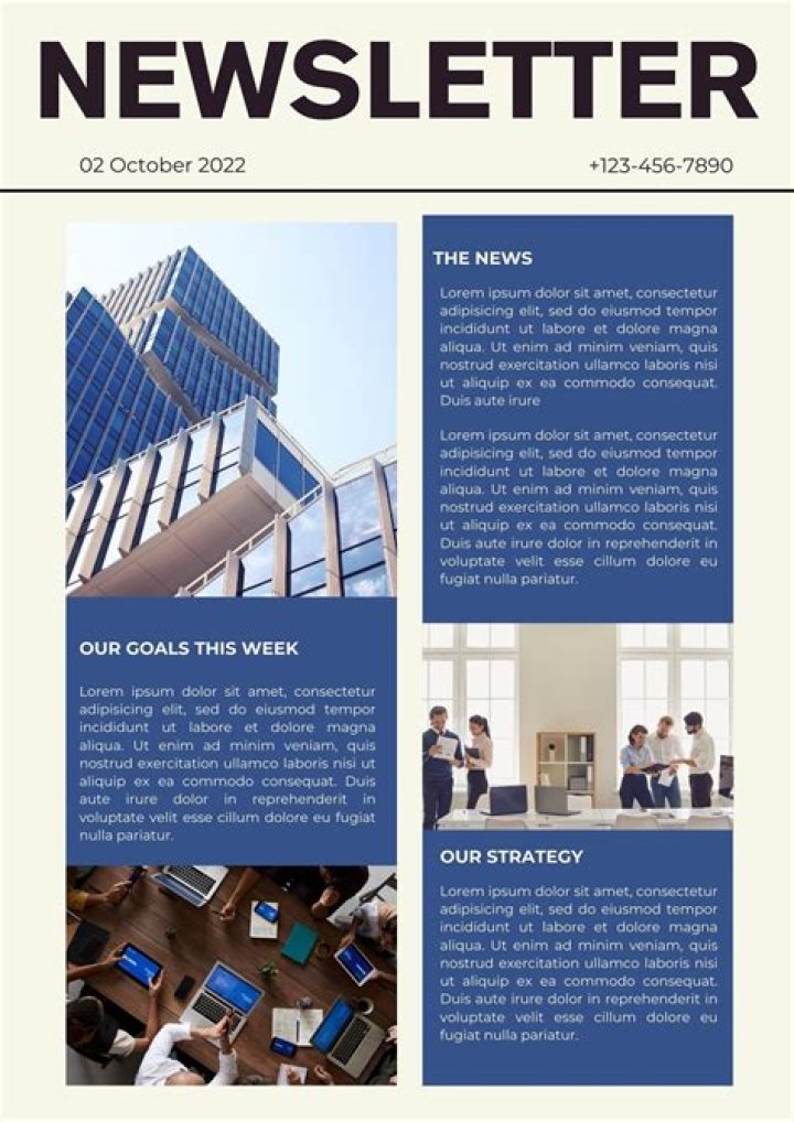 How do you layout a newsletter?