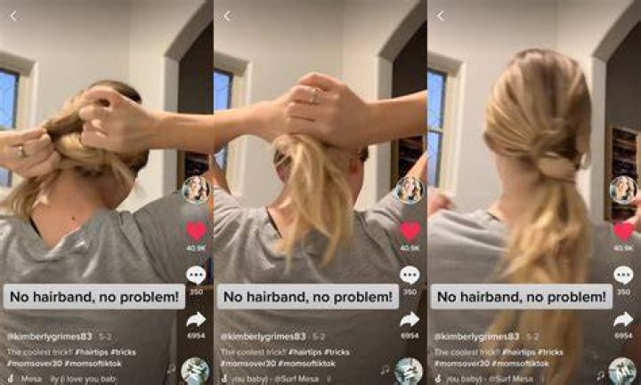 How do you put your hair up without a Tiktok tie?