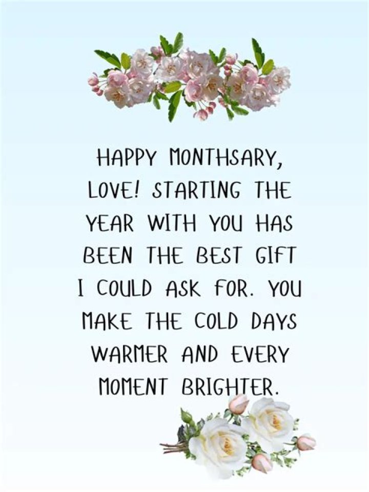 How do you say Happy Monthary to your boyfriend?