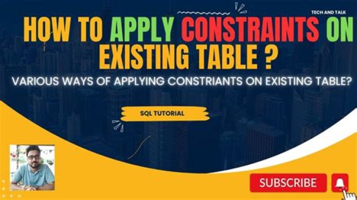 How do you turn off constraints in a table?
