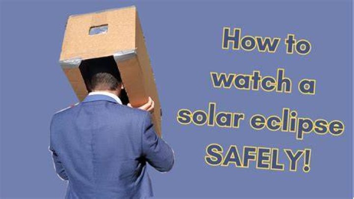 How do you view a solar eclipse with cardboard?