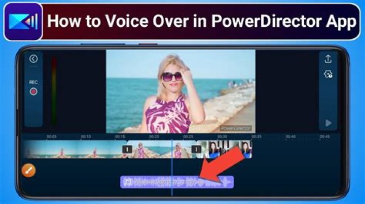 How do you voice over in PowerDirector?