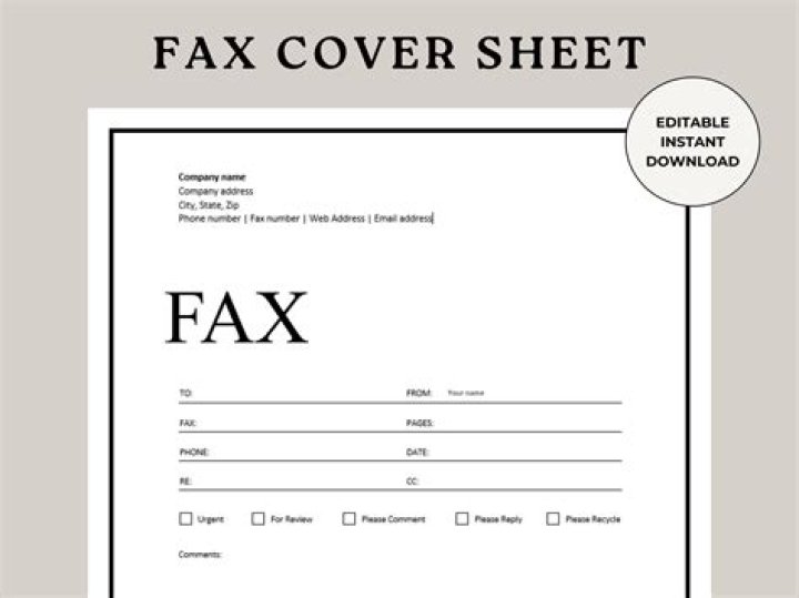 How do you write a cover letter for a fax?