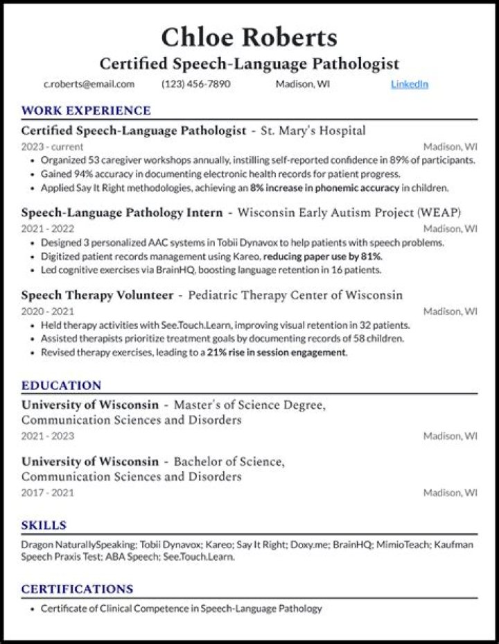 How do you write a speech pathologist resume?