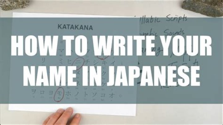 How is my name written in Japanese?