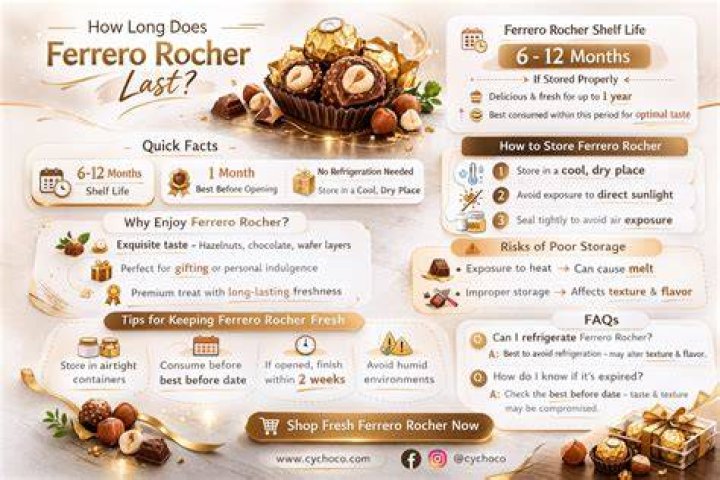 How long are Ferrero Rocher good for?