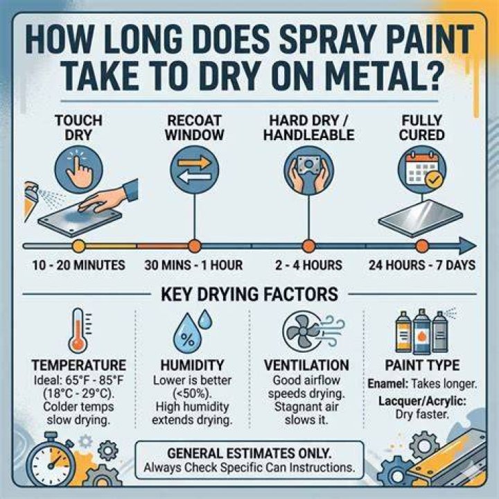 How long does a coated screen take to dry?