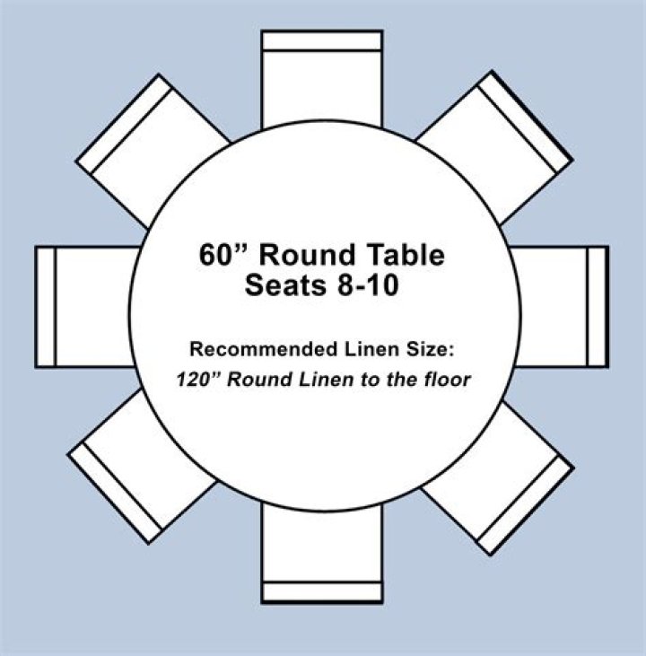 How long is a table that seats 8 10?