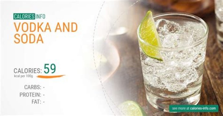 How many calories are in a vodka lime and soda?