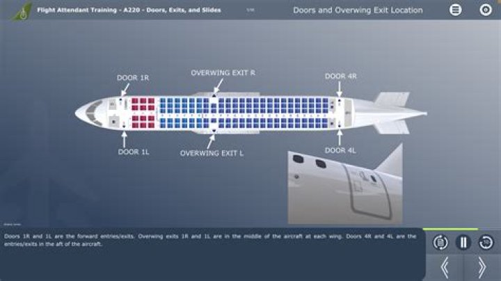 How many seats does an A220 have?