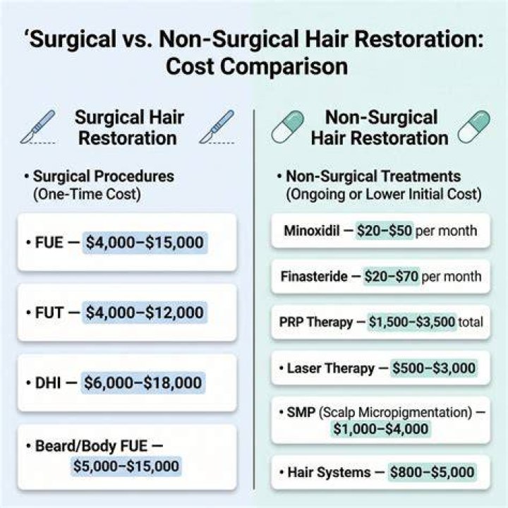 How much does the average hair restoration cost?