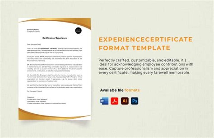 How to write experience certificate for a Doctor?
