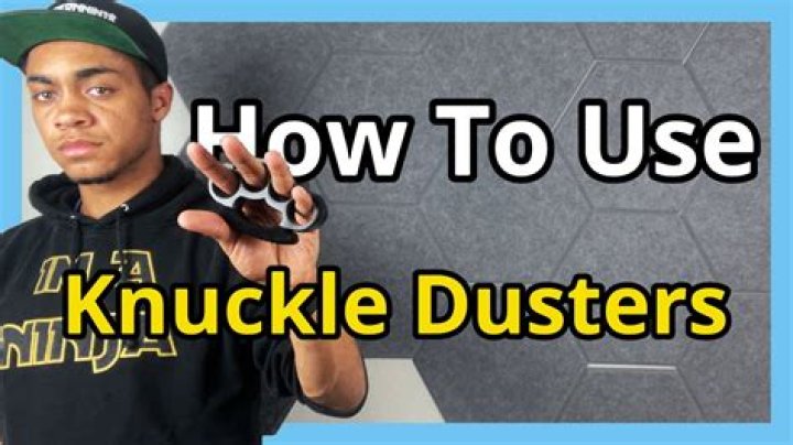 Is it illegal to make knuckle dusters?