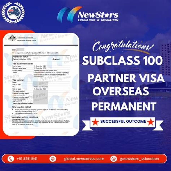 Is subclass 100 a permanent visa?