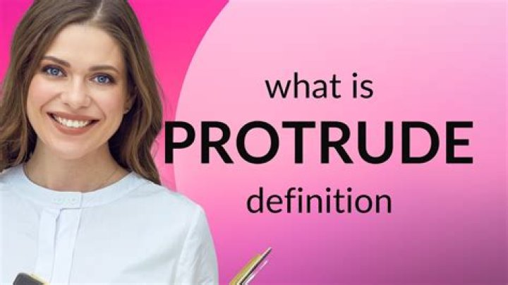 Is the word protrude a verb?
