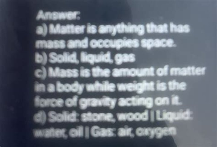 Is there anything that occupies space and has mass quizlet?