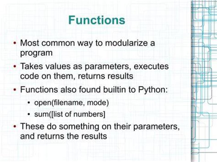 What are the functions of module?