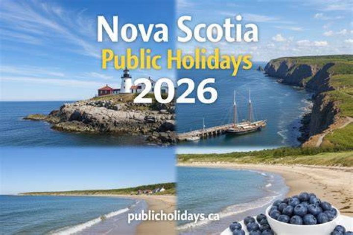 What are the six paid holidays in Nova Scotia?