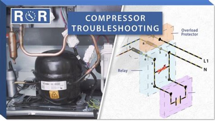 What controls the compressor on a refrigerator?