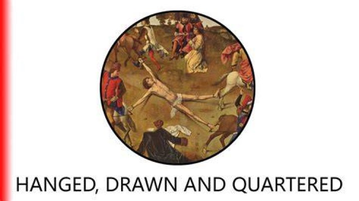 What did it mean to be hanged, drawn and quartered?