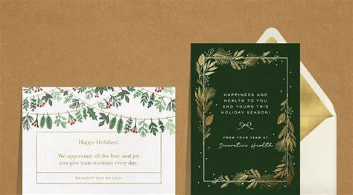 What do you say at the end of a holiday card?