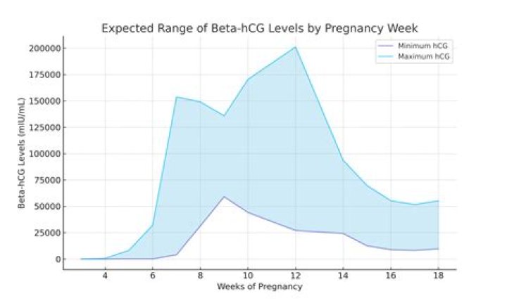 What does a beta hCG of 5 mean?