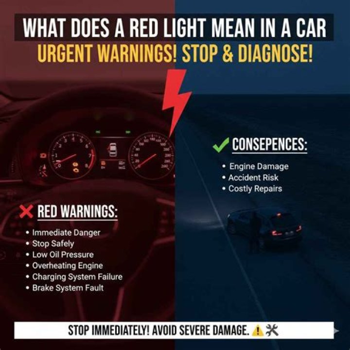 What does a red cop car mean?