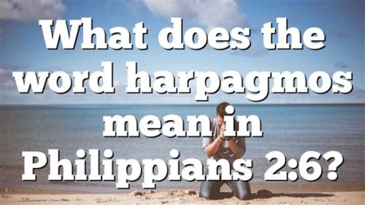 What does hARPAGMOS mean?