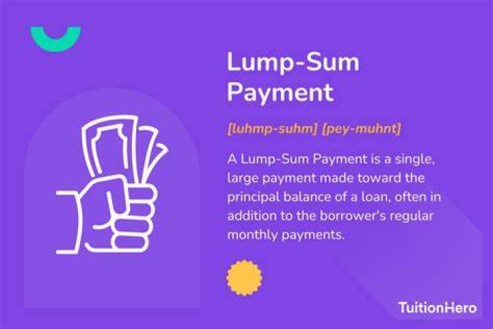 What does lump sum payment mean?