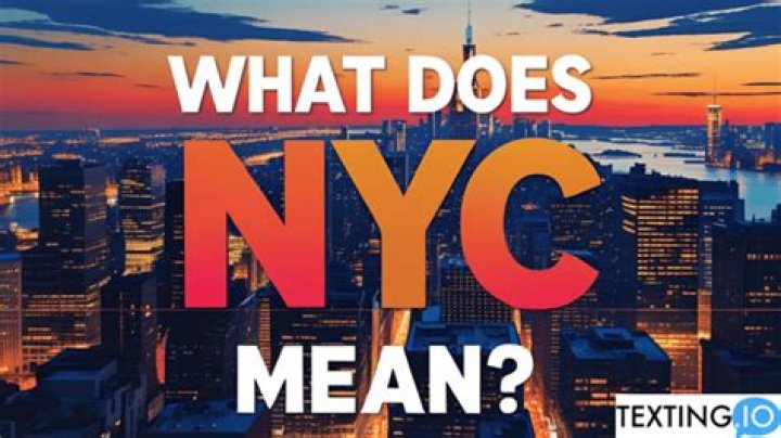 What does NYC mean in chat?