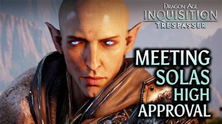 What does Solas say at the end of trespasser?