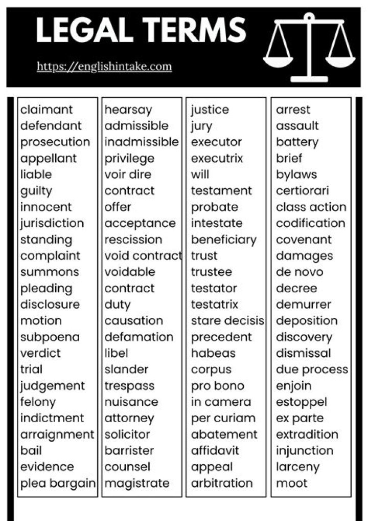 What does the word and mean in legal terms?